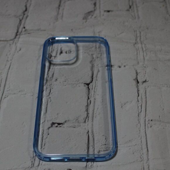 iPhone 12 Pro Max Clear Phone Case LIGHT BLUE - Picture 1 of 4